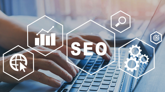 Infographic of SEO icons