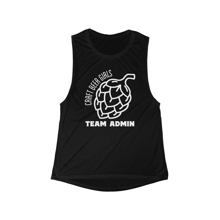 Craft Beer Girls - Admins - Flowy Scoop Muscle Tank