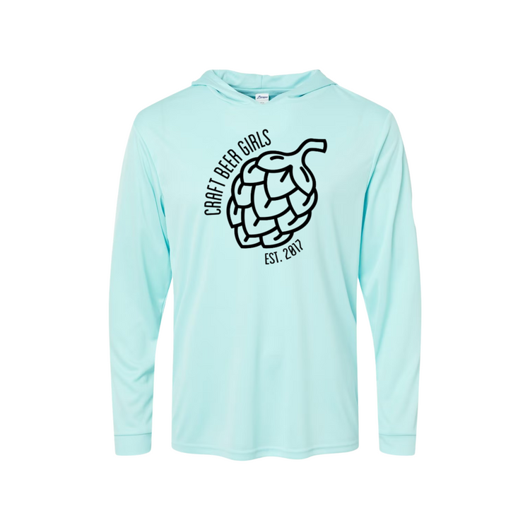 Classic Craft Beer Girls Performance Dri-Fit Long-Sleeve Hoodie Tee