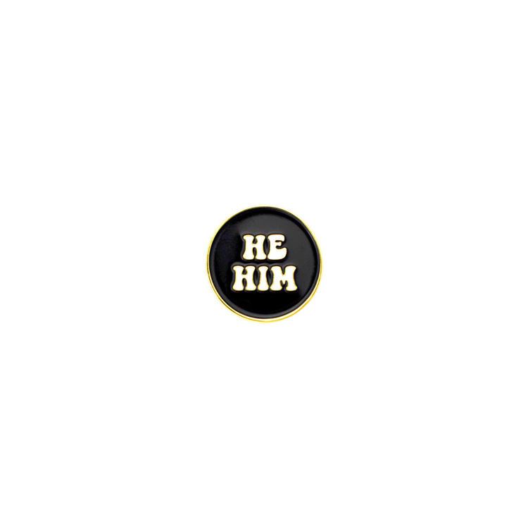 Groovy Pronouns Are Enamel Pin
