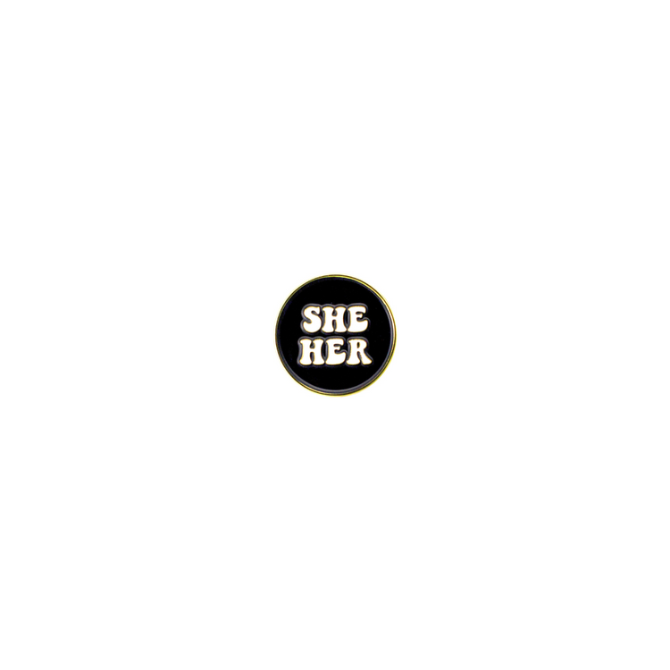 Groovy Pronouns Are Enamel Pin