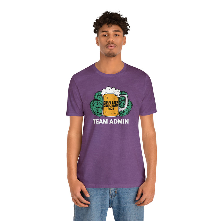 CBG Bash - Team Admin T-Shirt with QR Code in White Ink