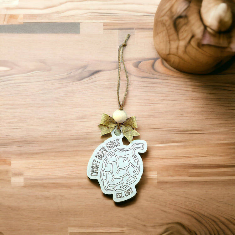 Craft Beer Girls Logo Ornament