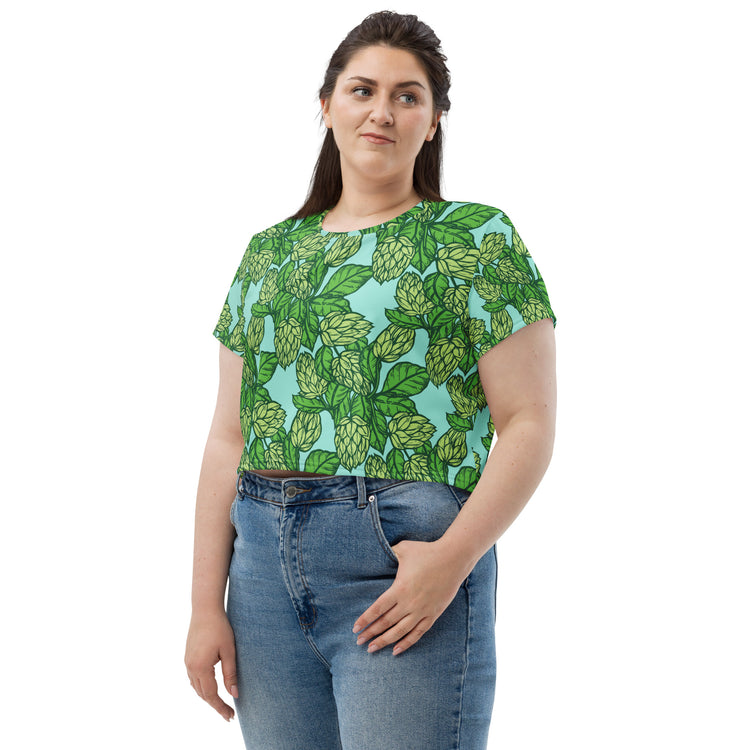 The Hoppy Garden - Crop Tee