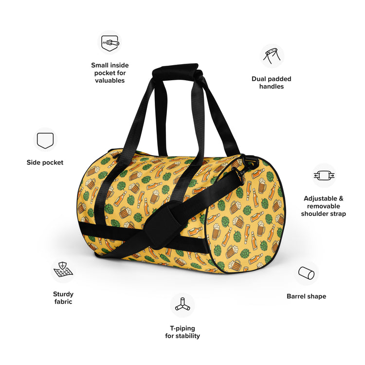 Hoppy Harvest - Small Print - Gym Bag