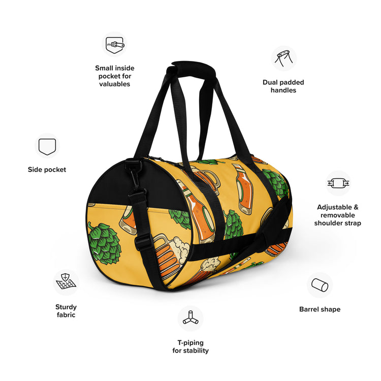 Hoppy Harvest - Large Print - Gym Bag