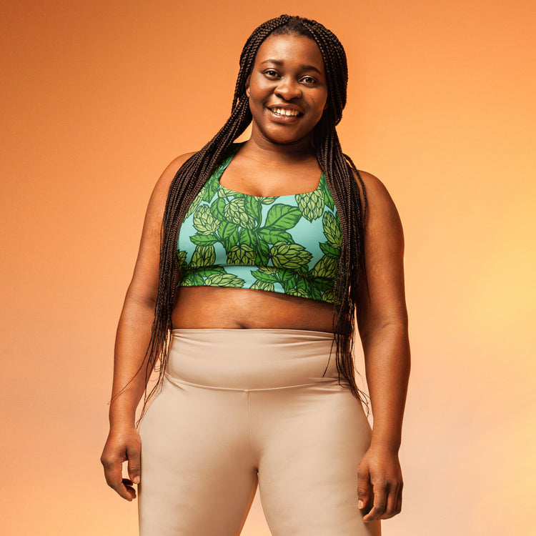 The Hoppy Garden - Longline Sports Bra