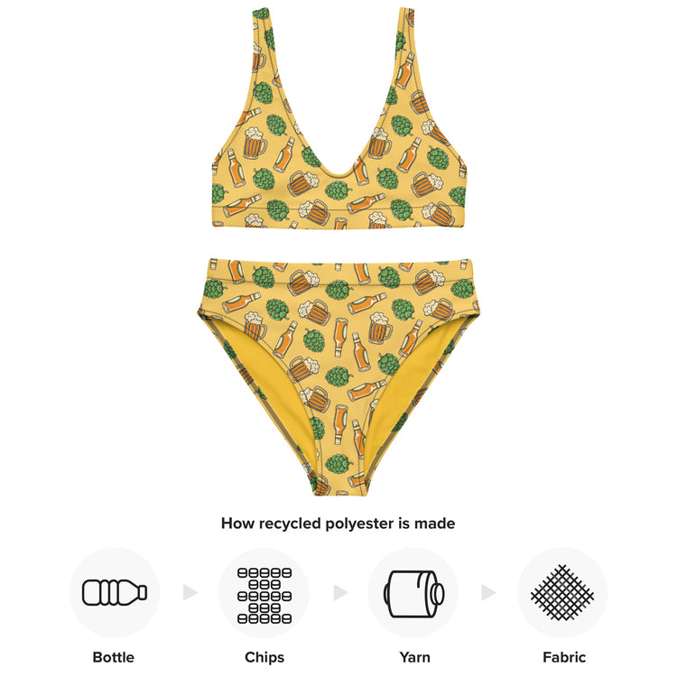 Hoppy Harvest - Recycled High-Waisted Bikini