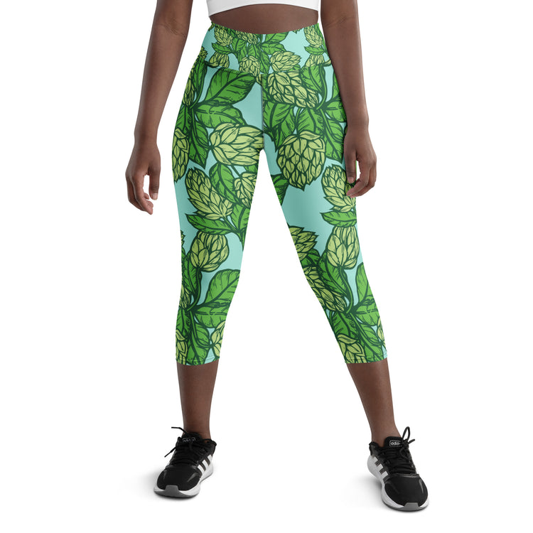 The Hoppy Garden - Yoga Capri Leggings