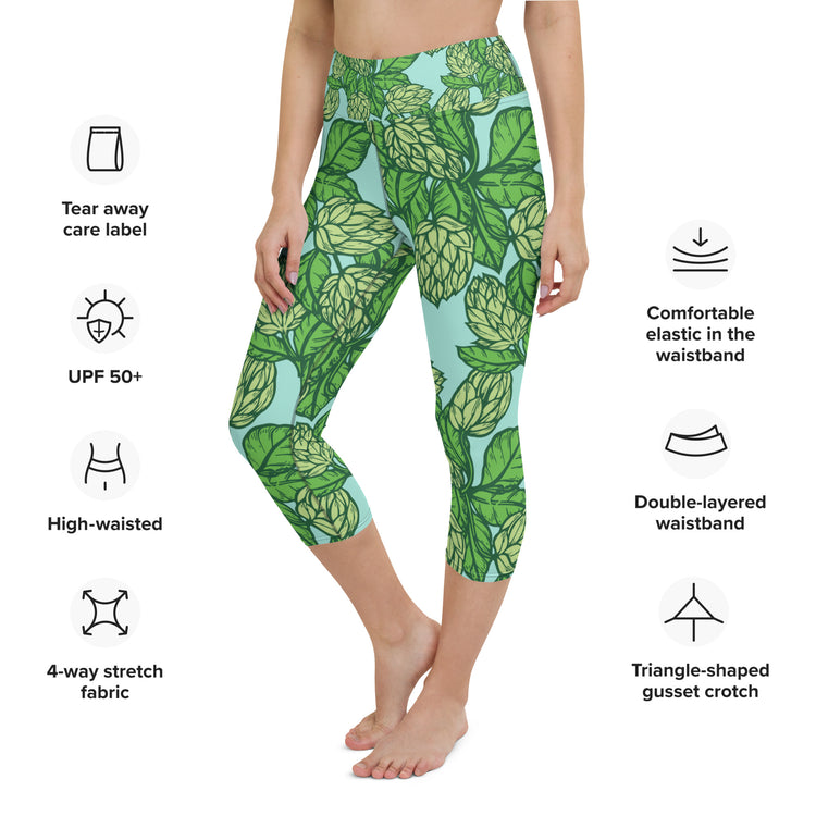 The Hoppy Garden - Yoga Capri Leggings