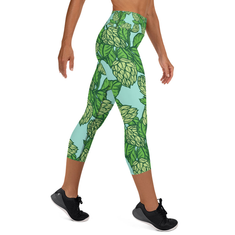 The Hoppy Garden - Yoga Capri Leggings