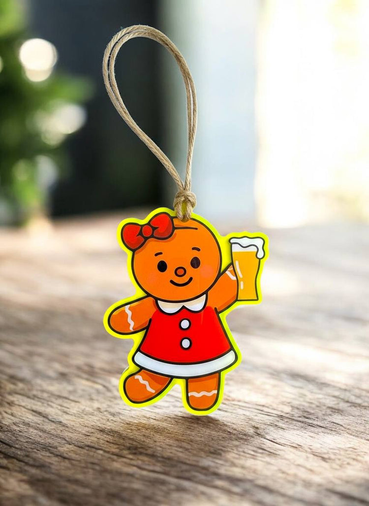 Gingerbeer Girl Holiday Ornament