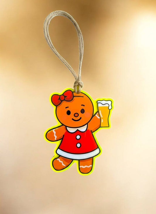 Gingerbeer Girl Holiday Ornament