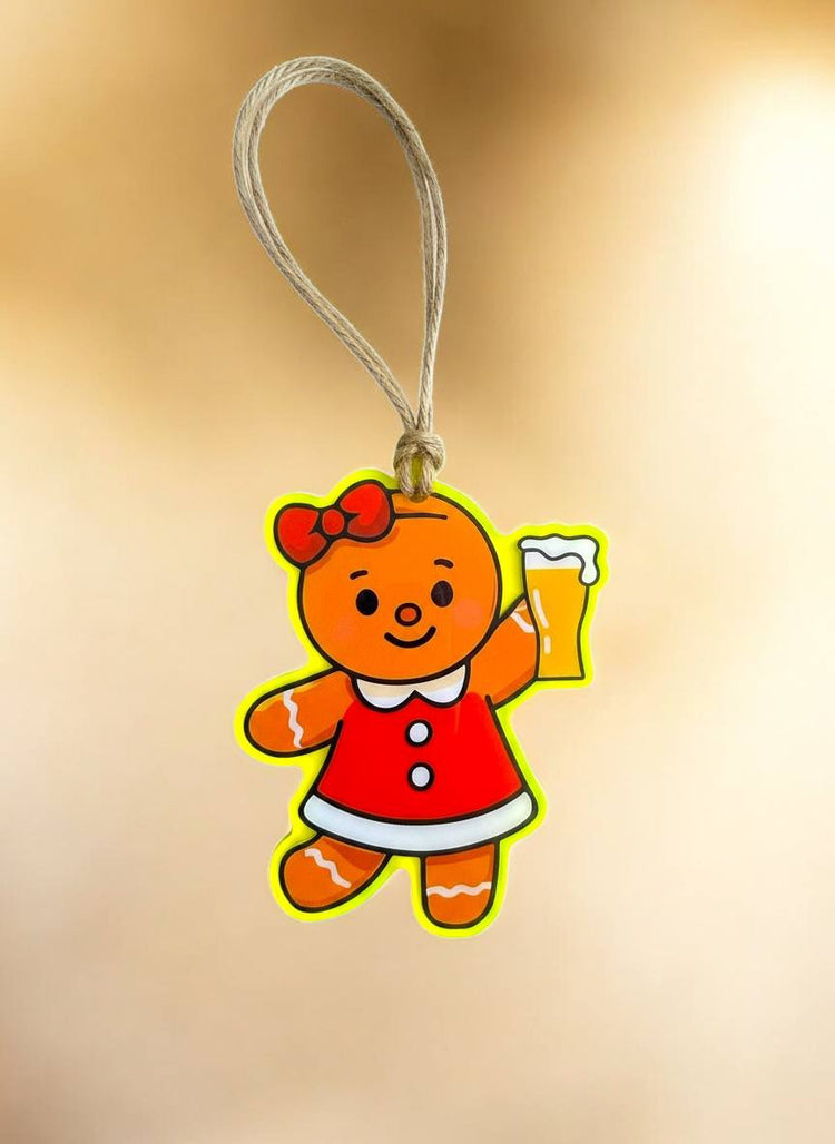 Gingerbeer Girl Holiday Ornament