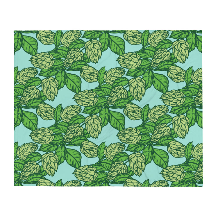The Hoppy Garden - Throw Blanket