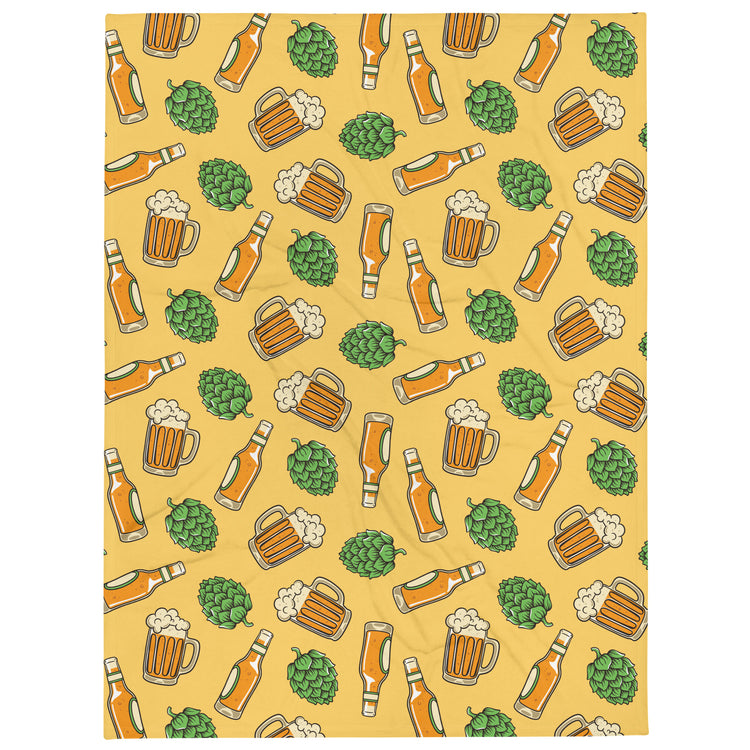 Hoppy Harvest - Throw Blanket