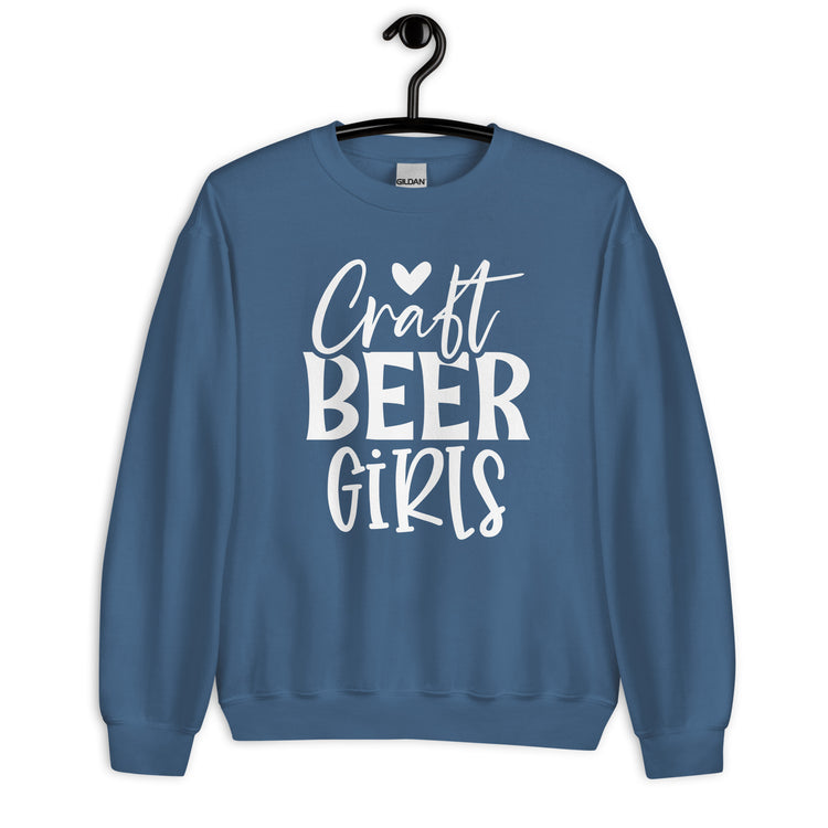 Craft Beer Girls - White Ink - Unisex Sweatshirt
