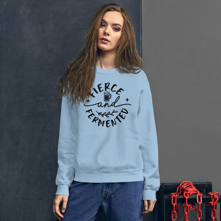Fierce and Fermented - Black Ink - Unisex Sweatshirt