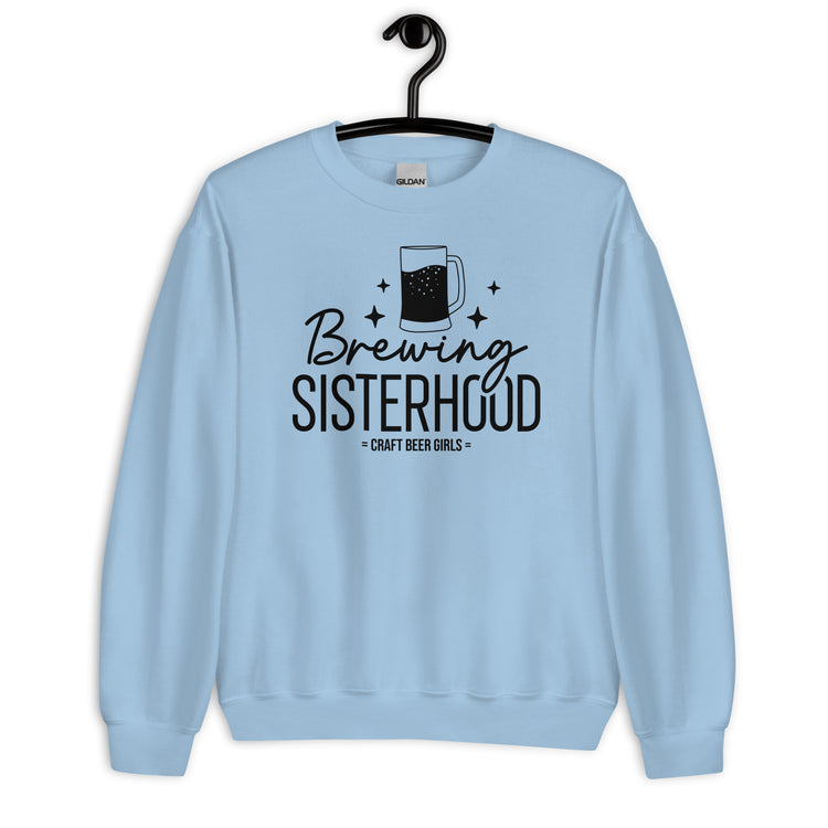 Brewing Sisterhood - Black Ink - Unisex Sweatshirt