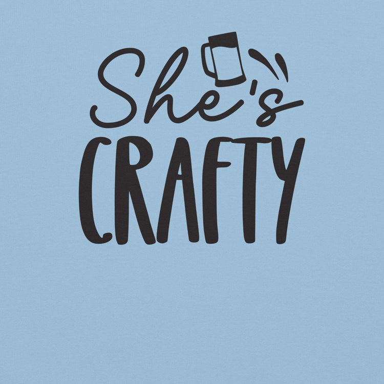 She's Crafty - Black Ink - Unisex Sweatshirt