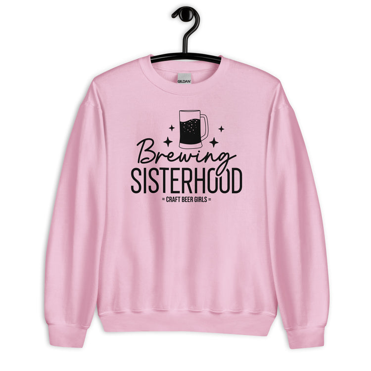 Brewing Sisterhood - Black Ink - Unisex Sweatshirt