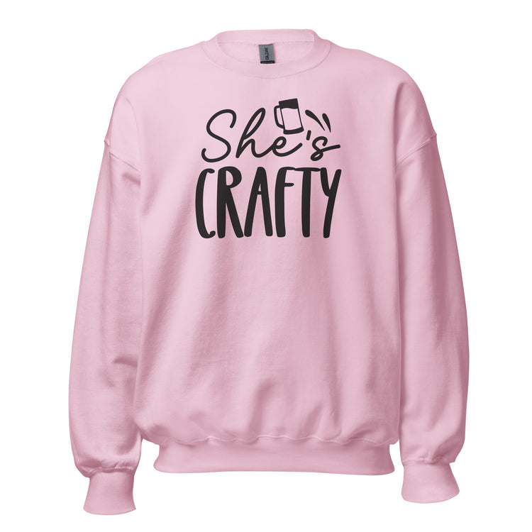 She's Crafty - Black Ink - Unisex Sweatshirt