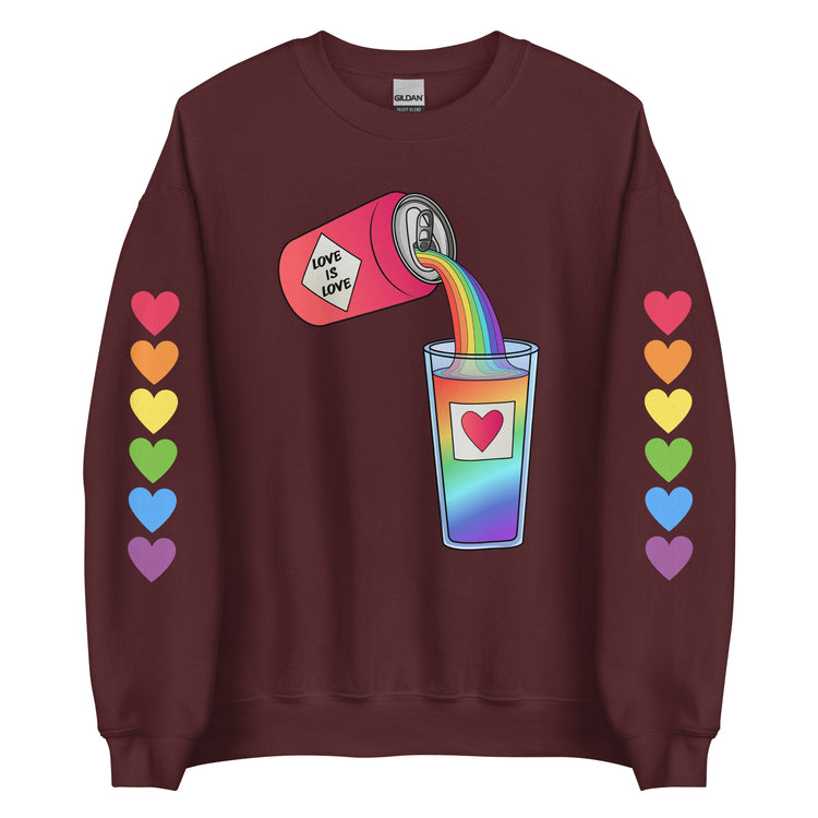 Love is Love Can Pour - All-Gender Sweatshirt