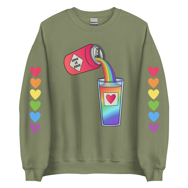 Love is Love Can Pour - All-Gender Sweatshirt