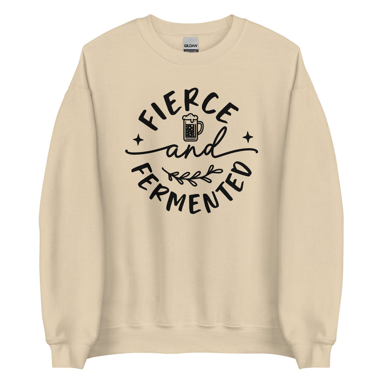 Fierce and Fermented - Black Ink - Unisex Sweatshirt