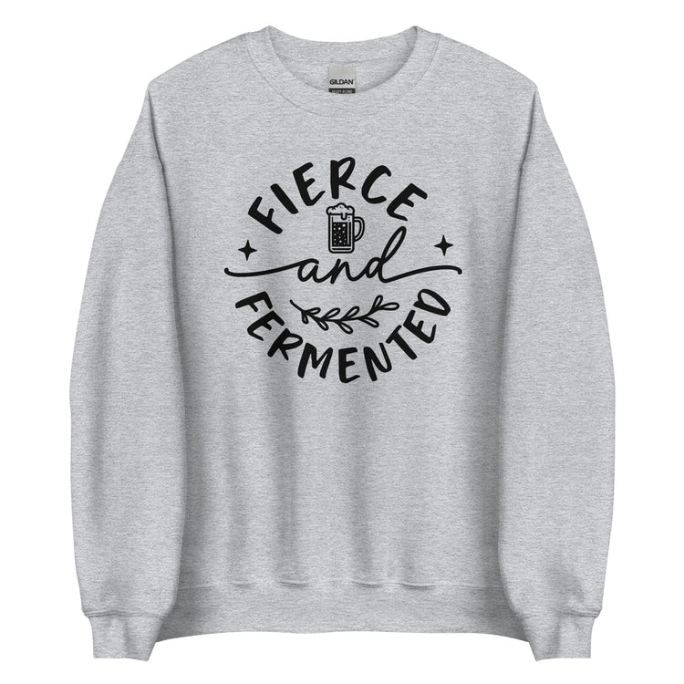 Fierce and Fermented - Black Ink - Unisex Sweatshirt