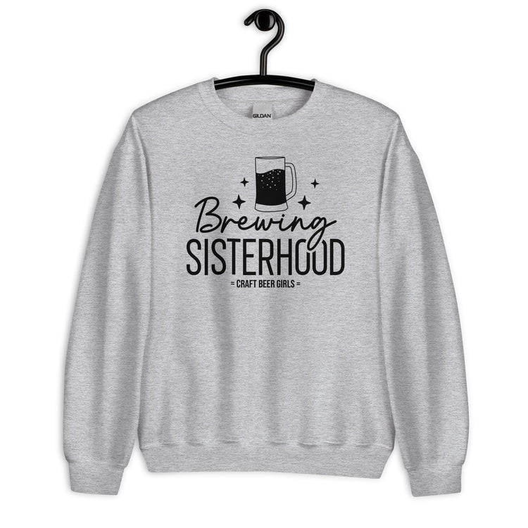Brewing Sisterhood - Black Ink - Unisex Sweatshirt