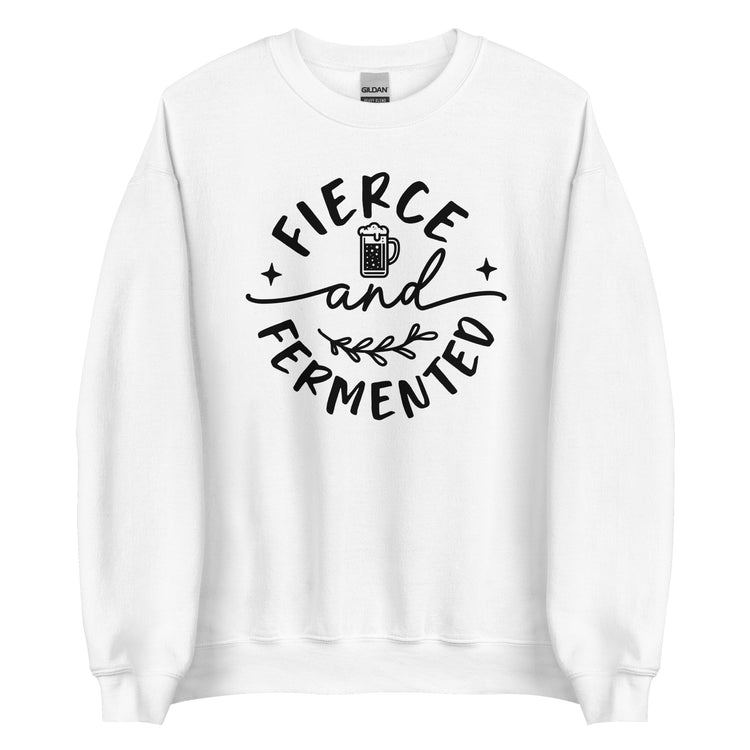 Fierce and Fermented - Black Ink - Unisex Sweatshirt