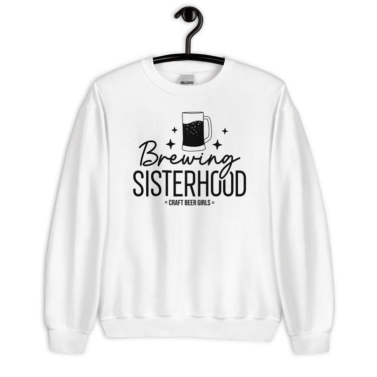 Brewing Sisterhood - Black Ink - Unisex Sweatshirt
