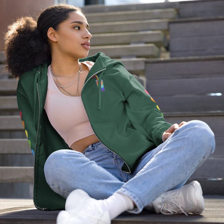 Love is Love Can Pour - All-Gender Zip-Up Hoodie
