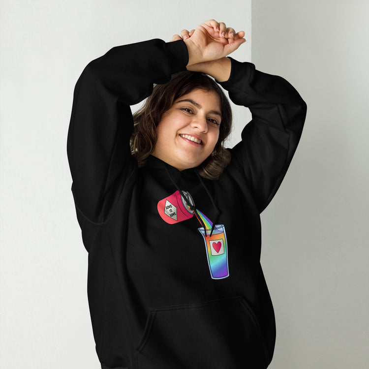 Love is Love Can Pour - All-Gender Hoodie
