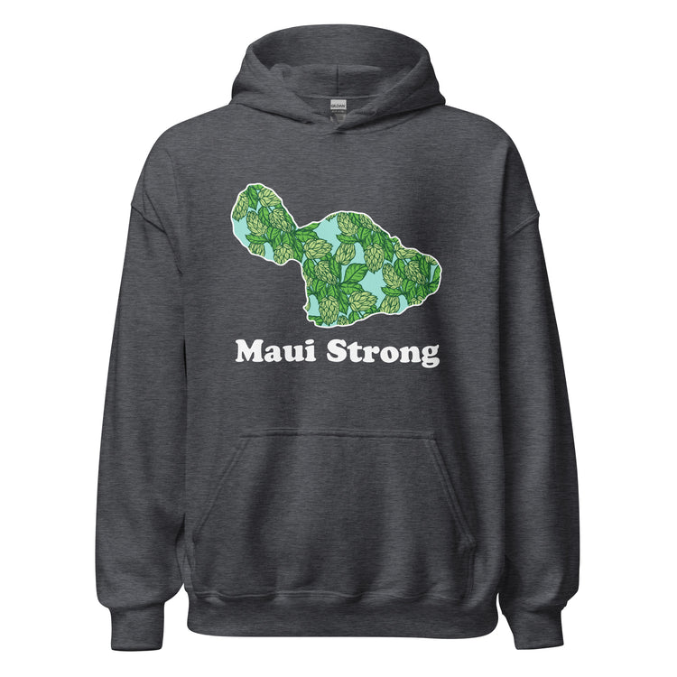 Maui Strong - White Ink - All-Gender Hoodie