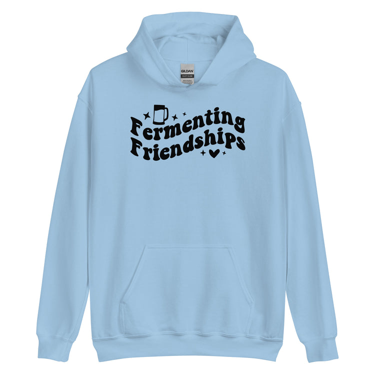 Fermenting Friendships - Black Ink - Unisex Hoodie