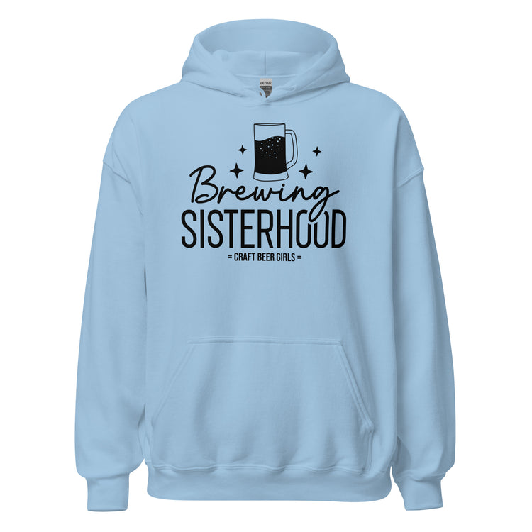 Brewing Sisterhood - Black Ink - Unisex Hoodie