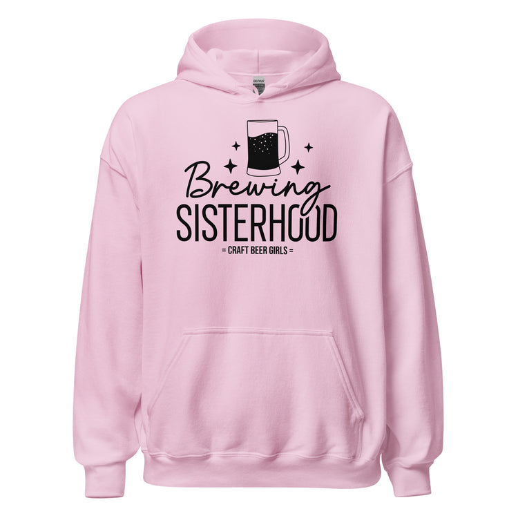 Brewing Sisterhood - Black Ink - Unisex Hoodie