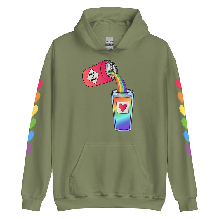 Love is Love Can Pour - All-Gender Hoodie