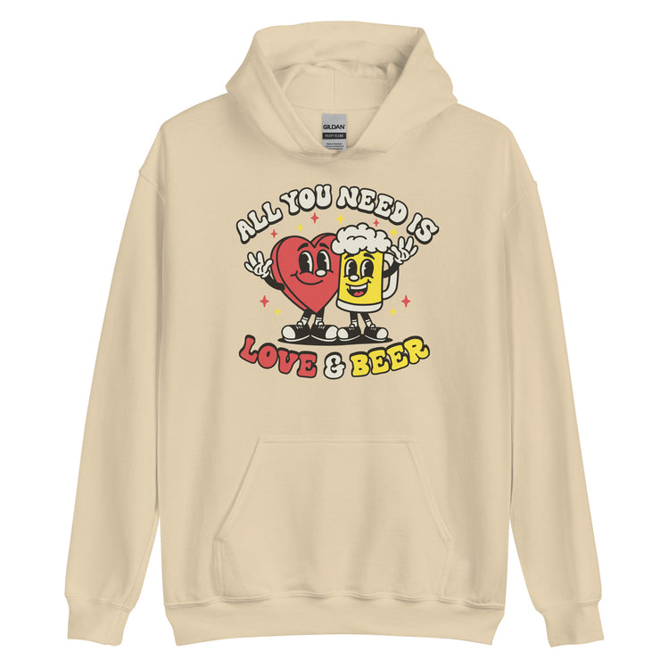 All You Need is Love & Beer - Unisex Hoodie