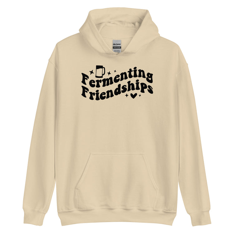 Fermenting Friendships - Black Ink - Unisex Hoodie