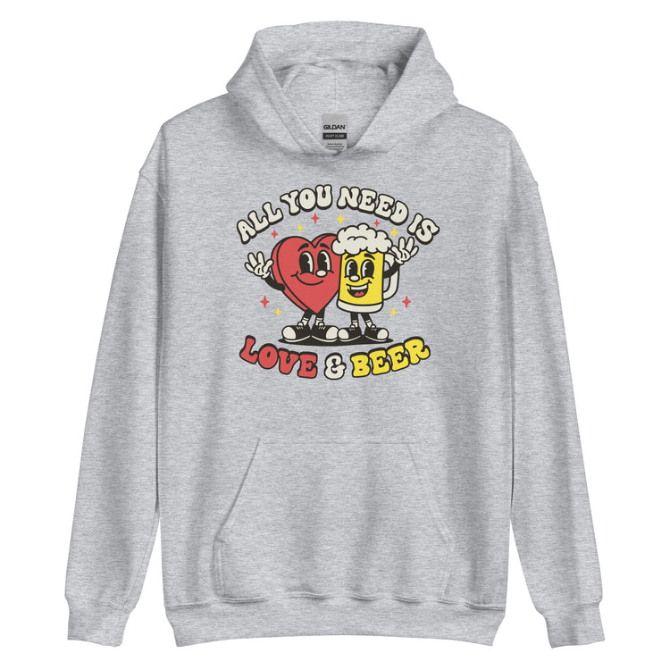 All You Need is Love & Beer - Unisex Hoodie