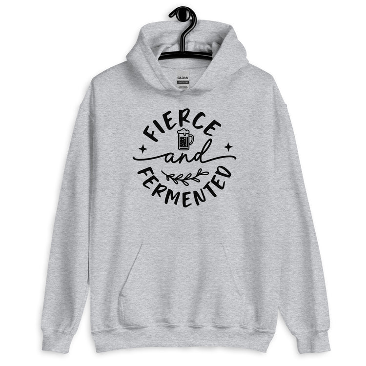 Fierce and Fermented - Black Ink - Unisex Hoodie