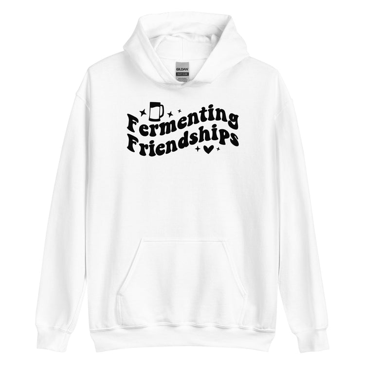 Fermenting Friendships - Black Ink - Unisex Hoodie