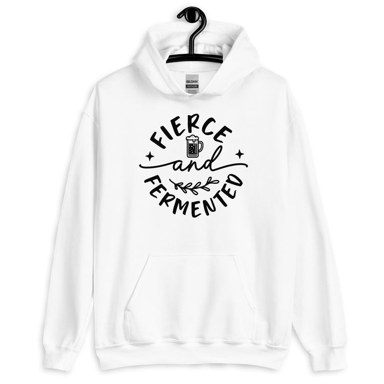 Fierce and Fermented - Black Ink - Unisex Hoodie