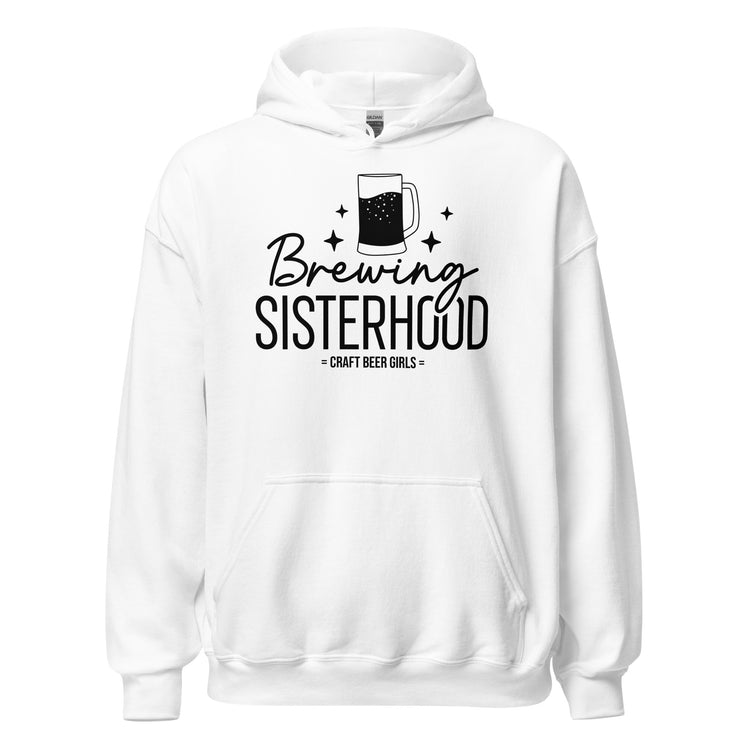Brewing Sisterhood - Black Ink - Unisex Hoodie