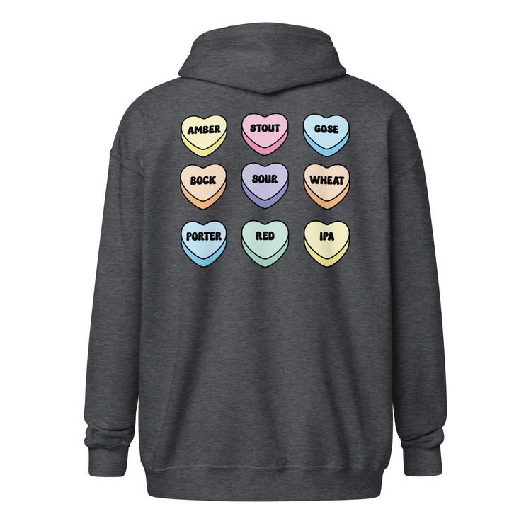 Craft Beer Girls Heartbreaker - Unisex Heavy-Blend Zip-Up Hoodie