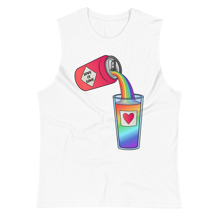 Love is Love Can Pour - All-Gender Muscle Shirt