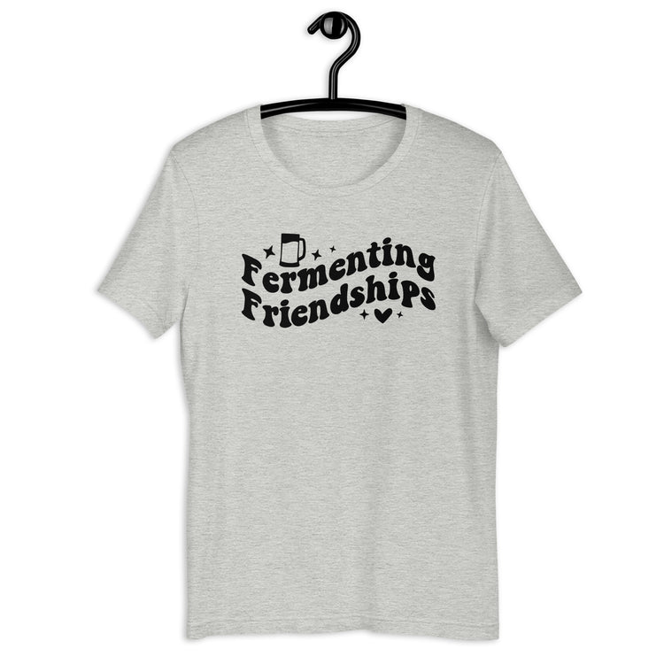 Fermenting Friendships - Black Ink - Unisex T-Shirt